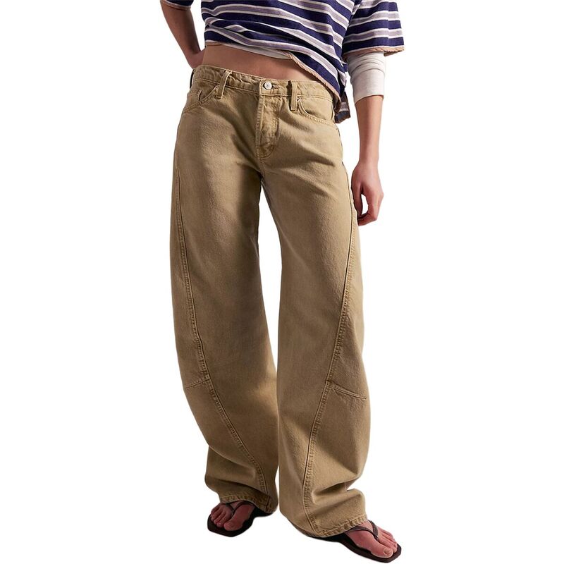 フリーピープル レディース ボトムス 心地よいズボン下 Free People Fable Twisted Seam Jean - Women\u0027s Oat Latte