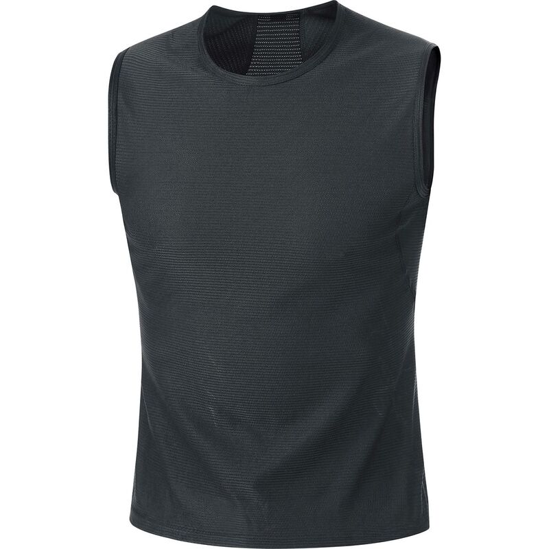 ゴアお召しもの メンズ トップス プルオーバー ノースリーブ GOREWEAR Base Layer Sleevelesshirt - Men\u0027s Black 黒いこと