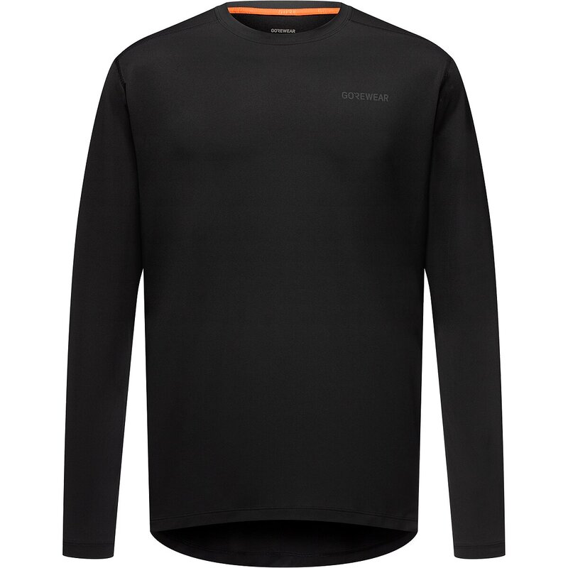 ゴアお召しもの メンズ トップス プルオーバー 長袖 GOREWEAR Everyday Tech Long-Sleeve T-Shirt - Men\u0027s Black 黒いこと