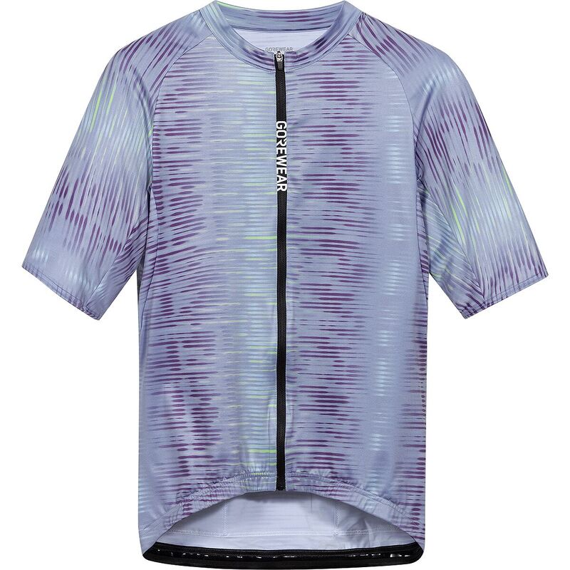 ゴアお召しもの メンズ トップス プルオーバー 半袖 プルオーバー GOREWEAR SPINSHIFT Pixel Short-Sleeve Jersey - Men\u0027s Amethyst Grey/Purple Indigo 薄墨色