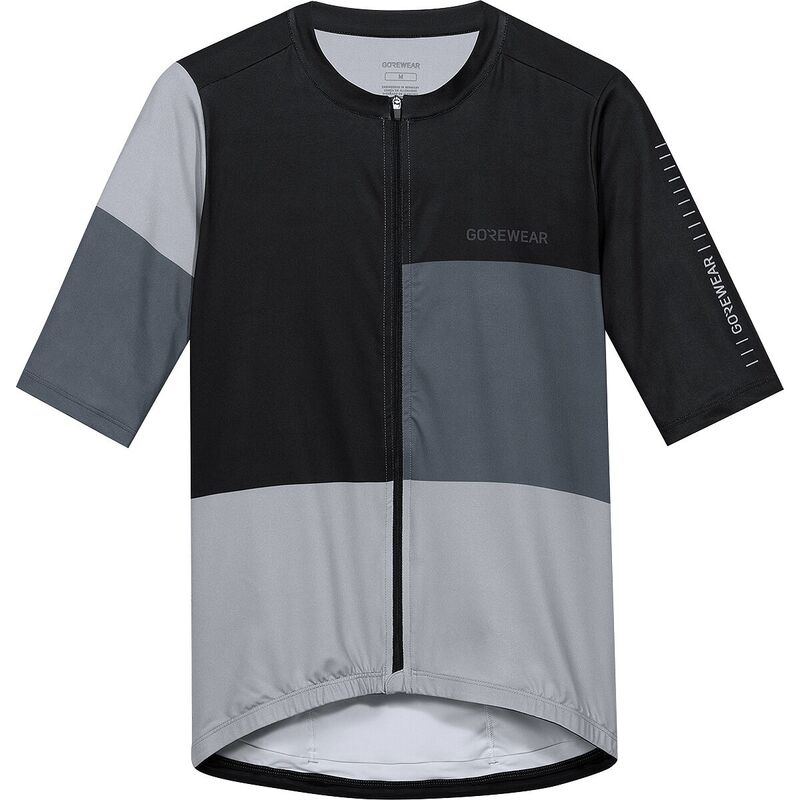 ゴアウェア メンズ トップス Tシャツ 半袖 ジャージー GOREWEAR SWIFTRIDE Block Short-Sleeve Jersey - Men's Black/Lab Graphite ブラック｜ReVida 店