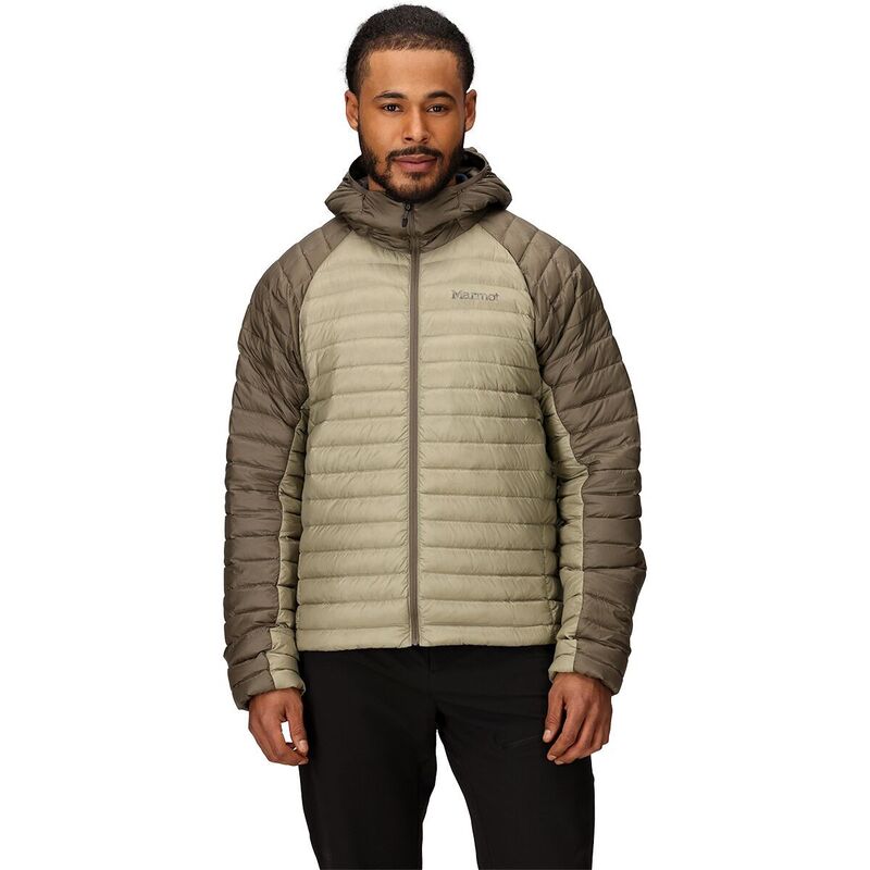 モルモット メンズ アウター 上衣・上衣 フーデッドジャケット 落ちこむ Marmot Hype Down Hooded Jacket - Men\u0027s Claystone/Shale Grey 薄墨色