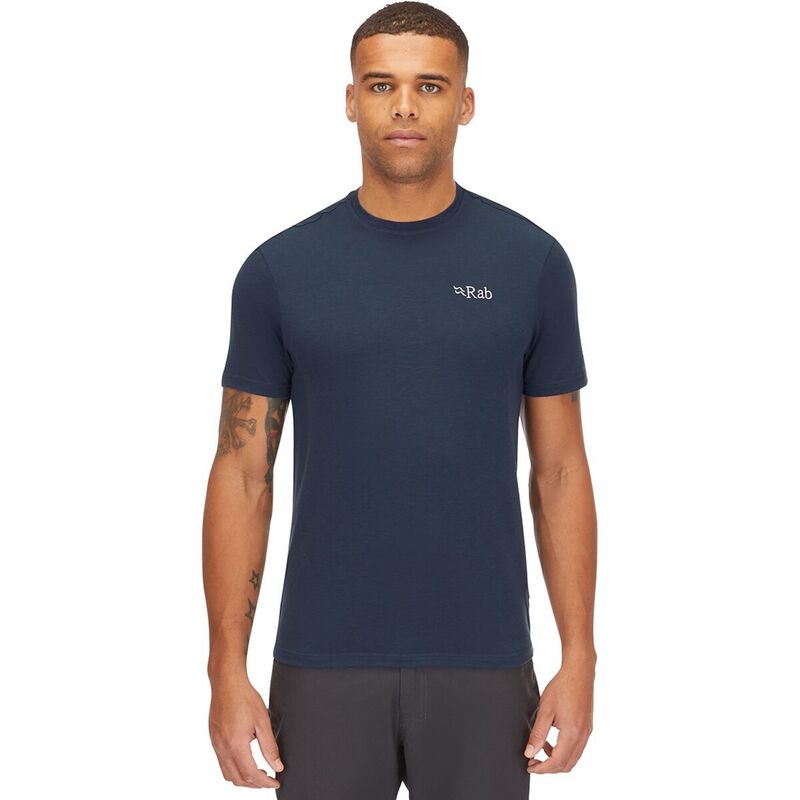 優しいこと メンズ トップス プルオーバー ロゴタイプ Rab Crimp Logo T-Shirt - Men\u0027s Tempest Blue 青色