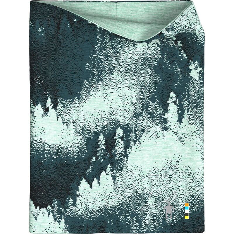 かっこ良い羊毛 メンズ 佩び物 消音装置・袈裟・えり巻き Smartwool Thermal Merino Reversible Neck Gaiter Twilight Foggy Pines