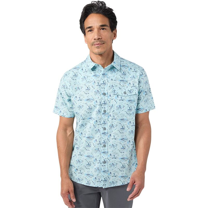 スティオ メンズ トップス シャツ 半袖 STIO Curtis Camp Short-Sleeve Shirt - Men's Windchill Ride Wy｜ReVida 店