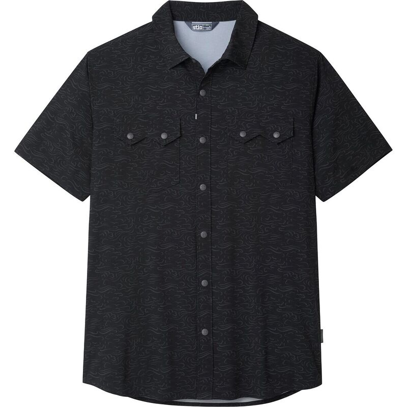 スティオ メンズ トップス Tシャツ 半袖 STIO Shifter Short-Sleeve Shirt - Men's Abyss Clouds｜ReVida 店