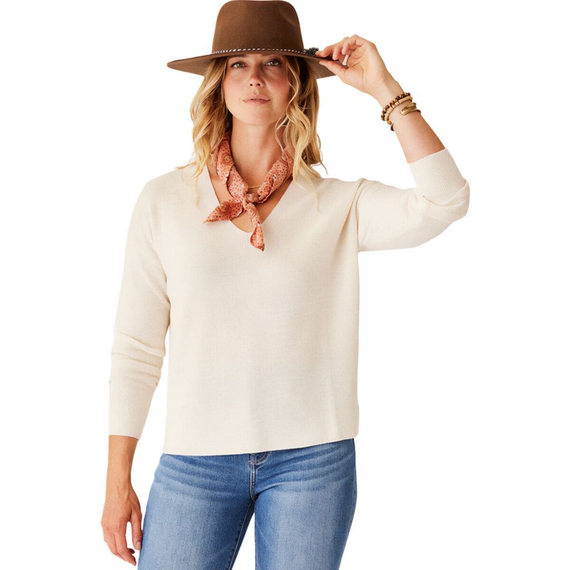 カーブデザイン レディース アウター ニット・セーター セーター Carve Designs Zella Merino Sweater - Women's Birch Heather ヘザー