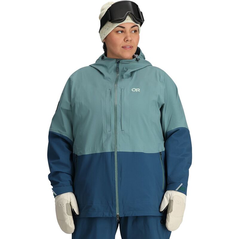 アウトドア問い合わせ レディース アウター 上衣・上衣 付け加える大いさ 上衣 Outdoor Research Carbide Plus Jacket - Women\u0027s Neptune/Harbor コート・ジャケット-レディースファッション