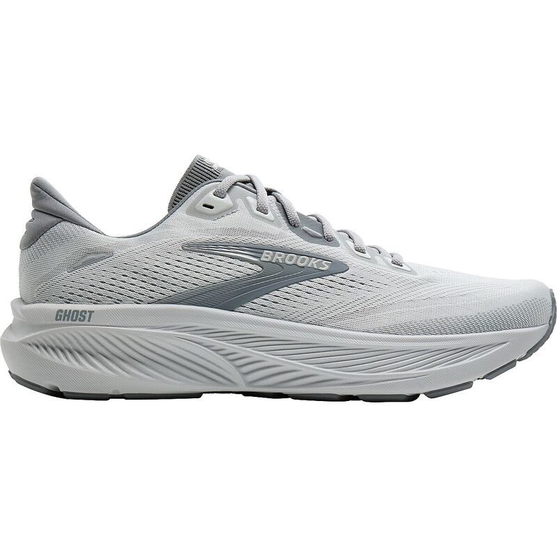 ブルックス メンズ シューズ スニーカー Brooks Ghost 18 Running Shoe - Men\u0027s Primer Grey/Oyster Mushroom 薄墨色