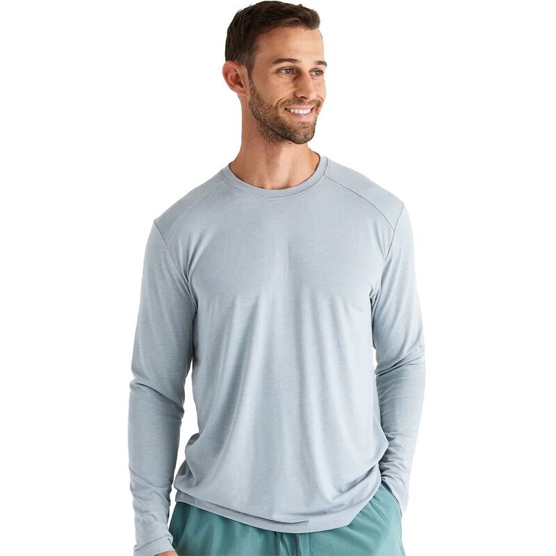無償性 飛球 メンズ トップス プルオーバー 長袖 Free Fly Shade Long-Sleeve Top - Men\u0027s Heather Aspen Grey 薄墨色