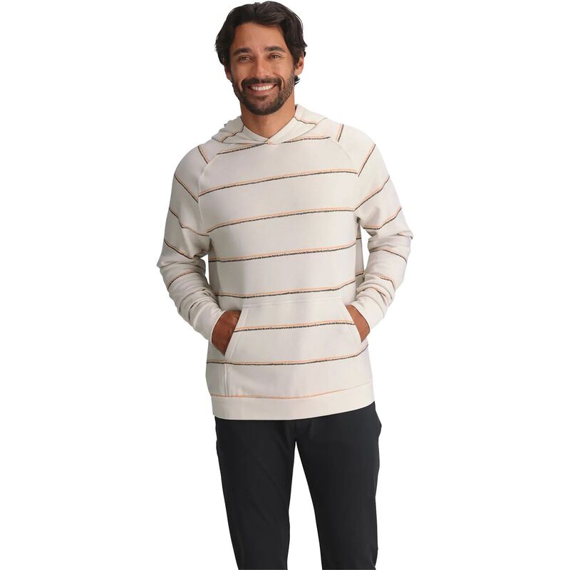 フリー フライ メンズ アウター パーカー・スウェット フリース Free Fly Lightweight Fleece Hoodie - Men's Dash Double Stripe Birch ストライプ｜ReVida 店