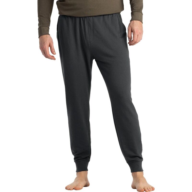 無償性 飛球 メンズ ボトムス 心地好いズボン下 フリース Free Fly Bamboo Lightweight Fleece Jogger - Men\u0027s Black Sand 黒いこと