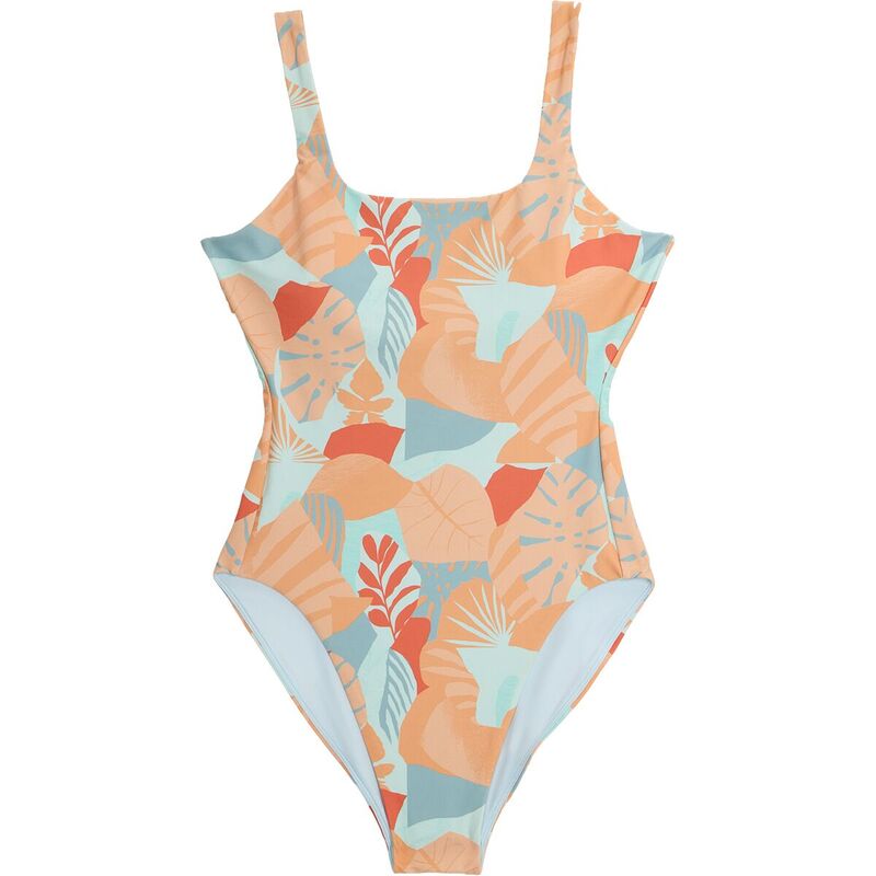 無償性 飛球 レディース 水泳着 上下仕掛ける Free Fly Wavebound One-Piece Swim Suit - Women\u0027s Calypso Print Light Coral コーラル