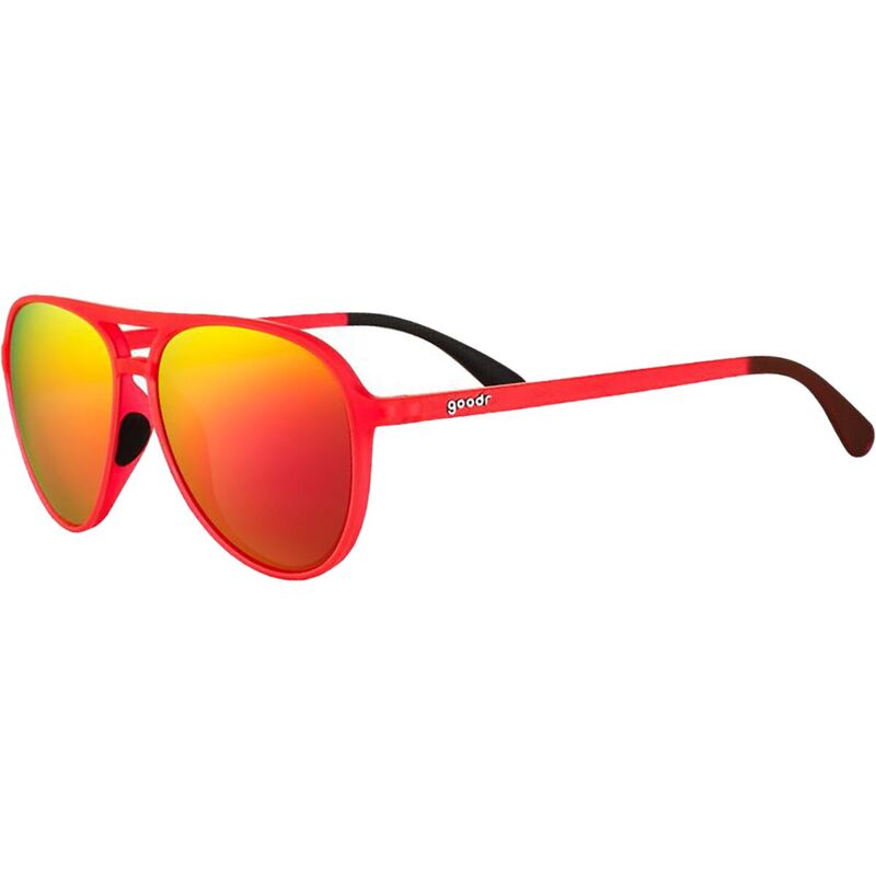 グダー メンズ 佩び物 サングラス・アイウェア Goodr Mach ガウス Polarized Sunglasses Captain Blunt\u0027s Red-Eye 赤いこと