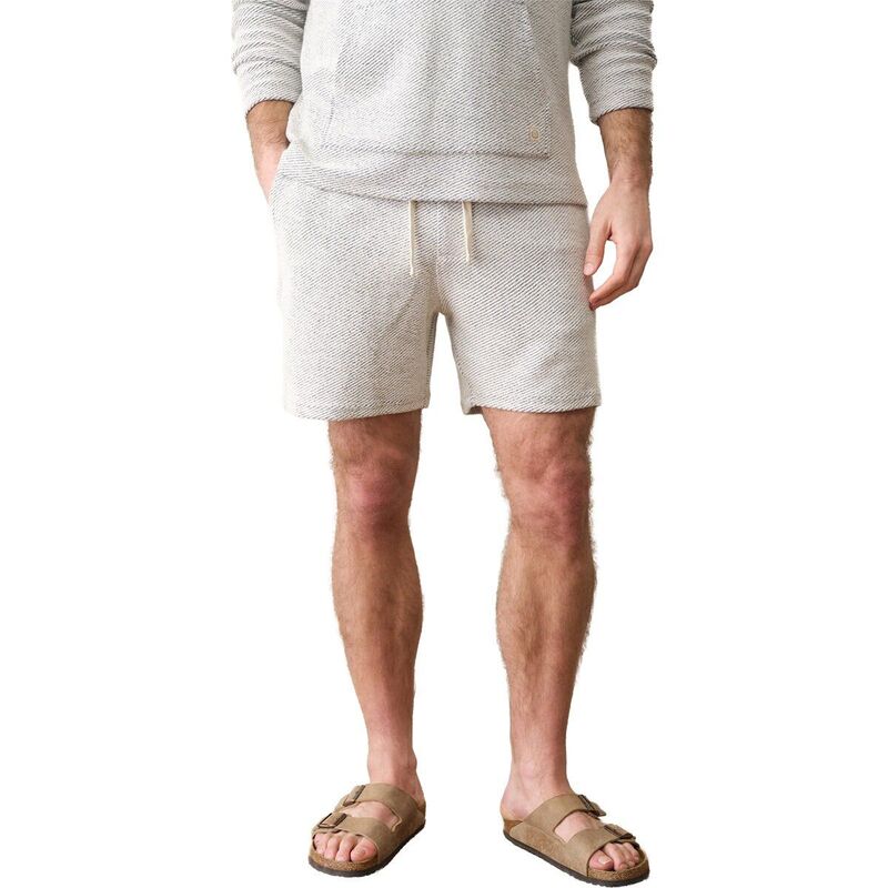 マリーン レイヤー メンズ ボトムス ハーフパンツ・ショーツ Marine Layer Portola Beach 6in Short - Men's White/Navy ホワイト|ReVida 店