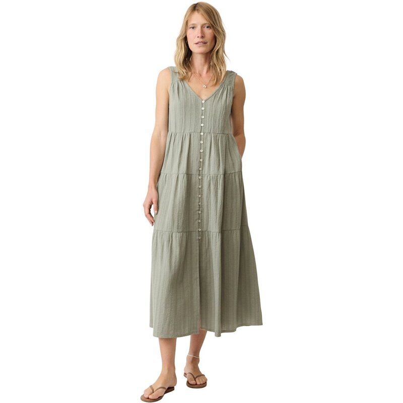 米国海兵隊員 度合い レディース トップス 衣装 Marine Layer Button Through Corinne Dobby Dress - Women\u0027sea Spray