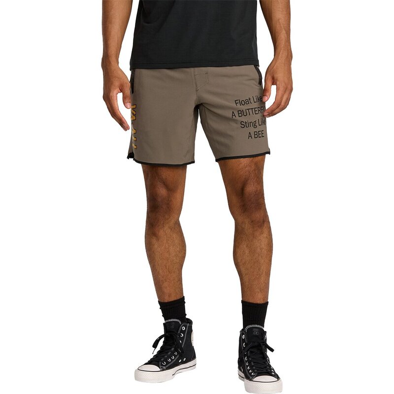 ルーカ メンズ ボトムス 二分の一ズボン下・さる股引き RVCA VA X Ali Yogger Stretch 17インチ Short - Men\u0027s Mushroom