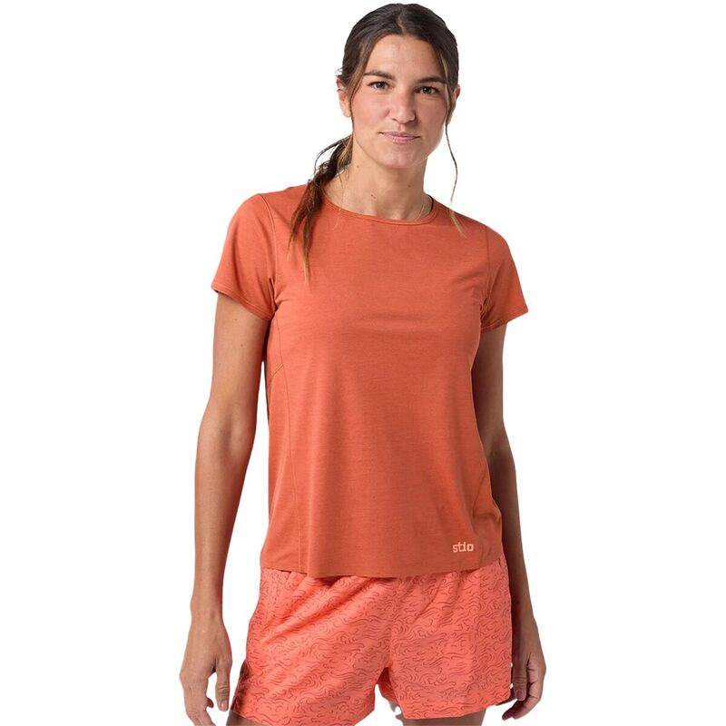スティオ レディース トップス Tシャツ 半袖 STIO Lucent Short-Sleeve T-Shirt - Women's Hot Sauce｜ReVida 店