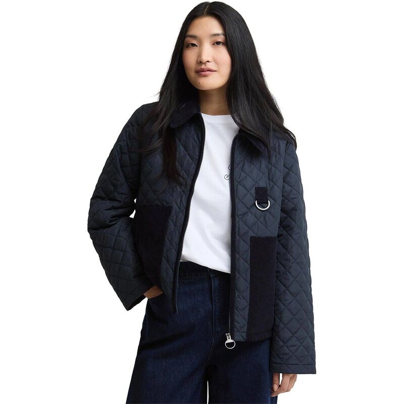 バブアー レディース アウター ジャケット・ブルゾン キルティング Barbour Aylesby Quilted Jacket - Women's Dark Navy ネイビー|ReVida 店