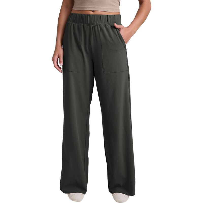 ビヨンドヨガ レディース ボトムス 心地よいズボン下 ワイドレッグ Beyond Yoga Stretch Woven Wide Leg Pant - Women\u0027slate Green スレート