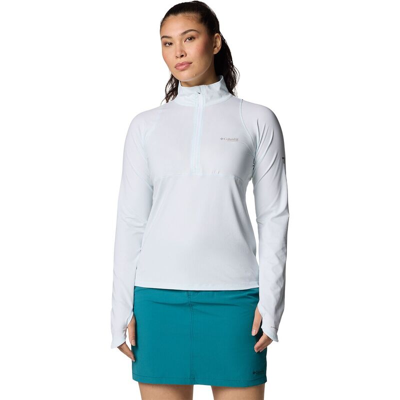 コロンビア レディース トップス プルオーバー 長袖 上衣 Columbia Summit Valley Long-Sleeve Half-Zip Jacket - Women\u0027s White 白いこと