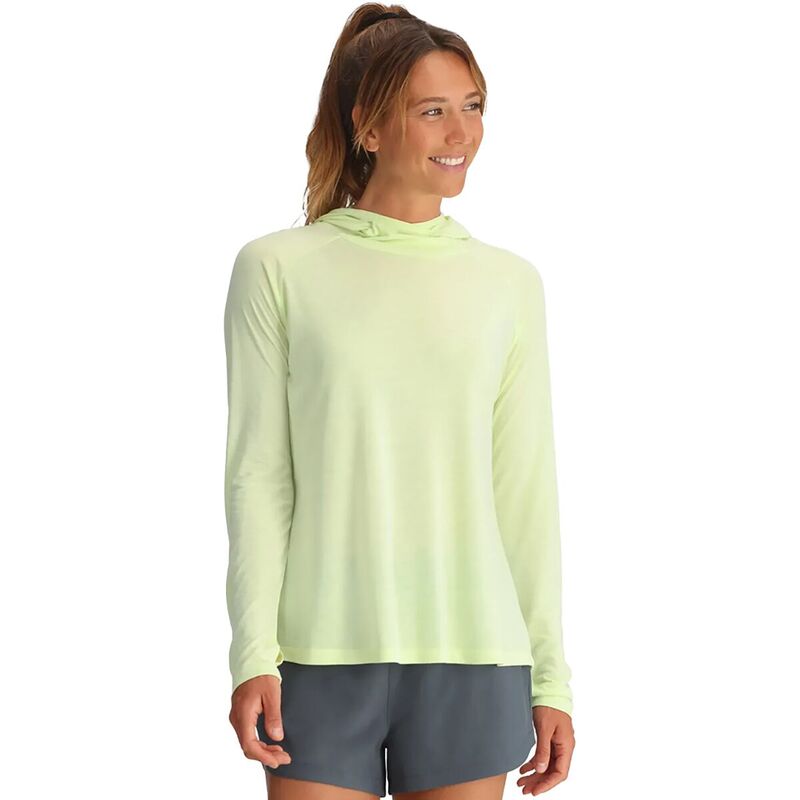 無償性 飛球 レディース トップス プルオーバー パーカー Free Fly Lightweight II Hoodie - Women\u0027s Lime 菩提樹