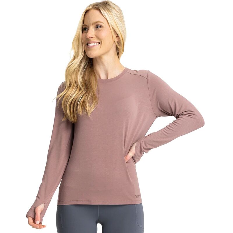 フリー フライ レディース トップス Tシャツ 長袖 Free Fly Shade II Long-Sleeve Shirt - Women's Fig|ReVida 店