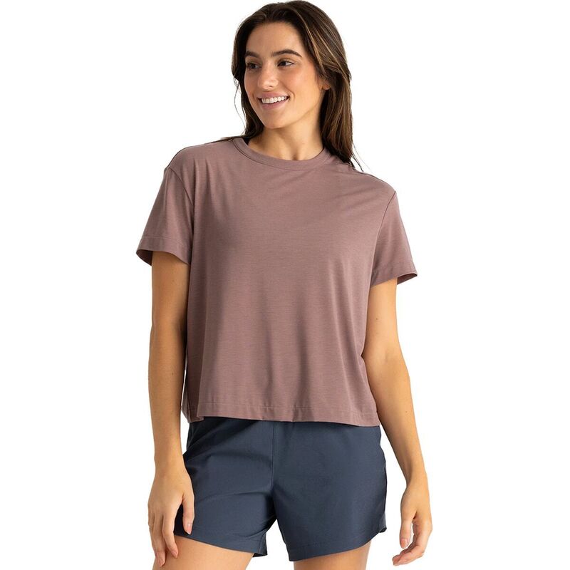 無償性 飛球 レディース トップス プルオーバー Free Fly Elevate Lightweight-Shirt - Women\u0027s Fig