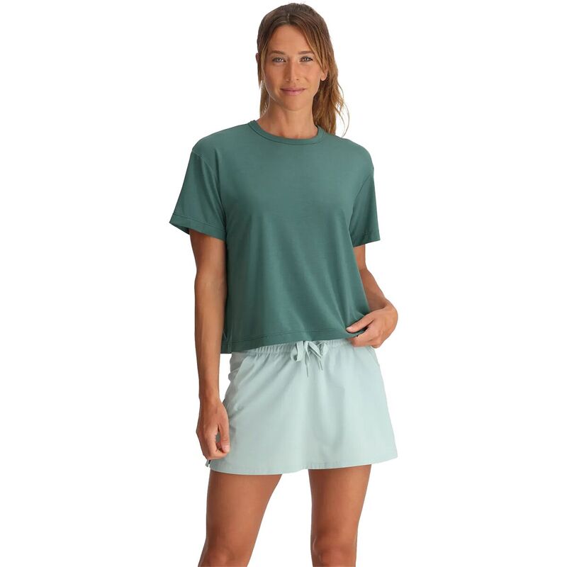 無償性 飛球 レディース トップス プルオーバー Free Fly Elevate Lightweight-Shirt - Women\u0027sea Pine