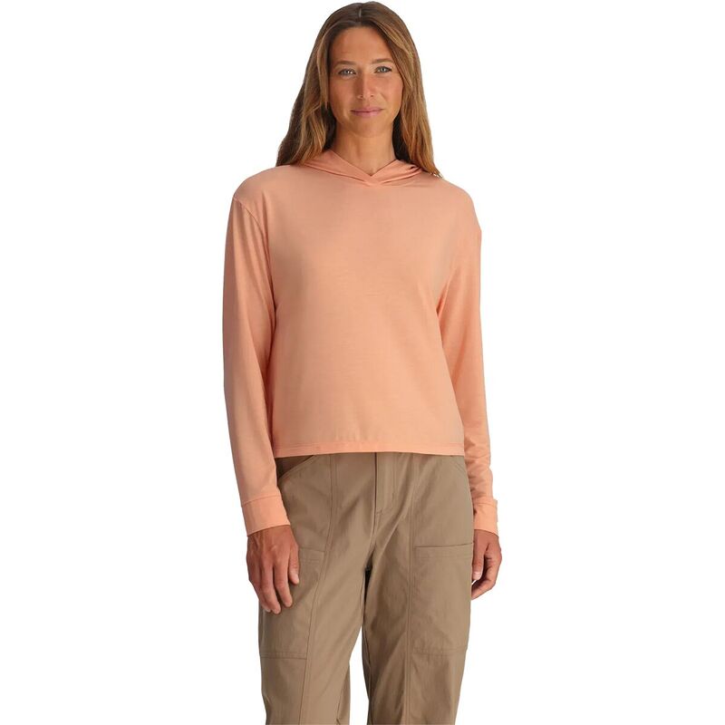 無償性 飛球 レディース トップス プルオーバー パーカー Free Fly Elevate Lightweight Hoodie - Women\u0027s Light Coral コーラル