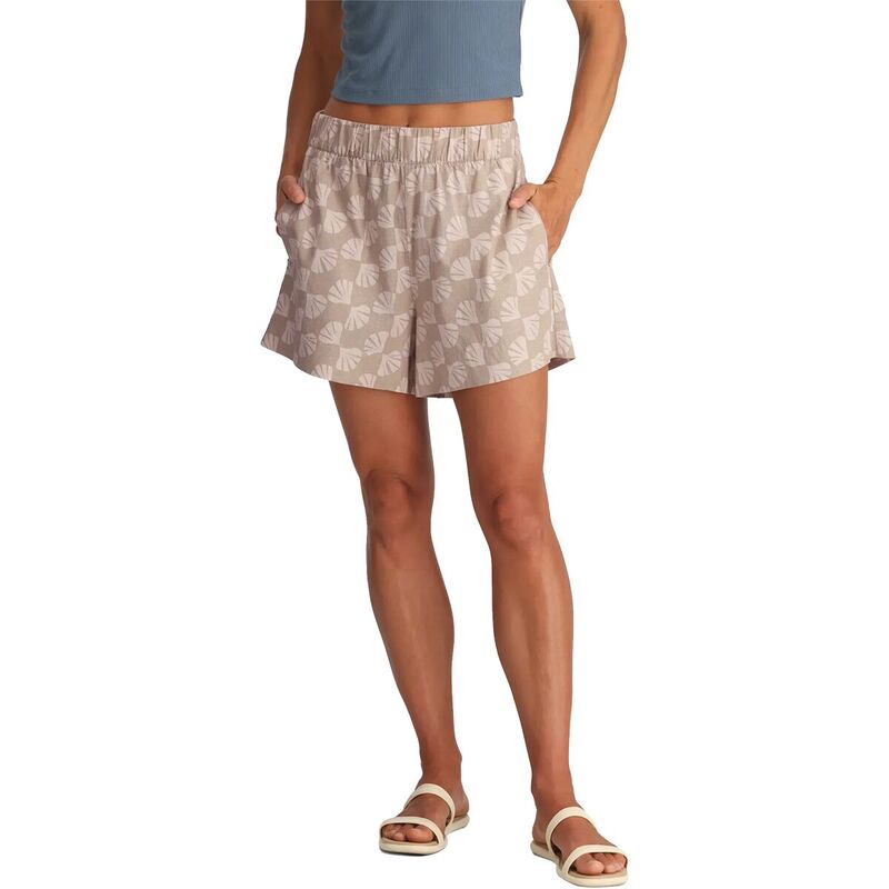 フリー フライ レディース ボトムス カジュアルパンツ Free Fly Sullivan'short - Women'sea Scalloprint Desertan タン|ReVida 店