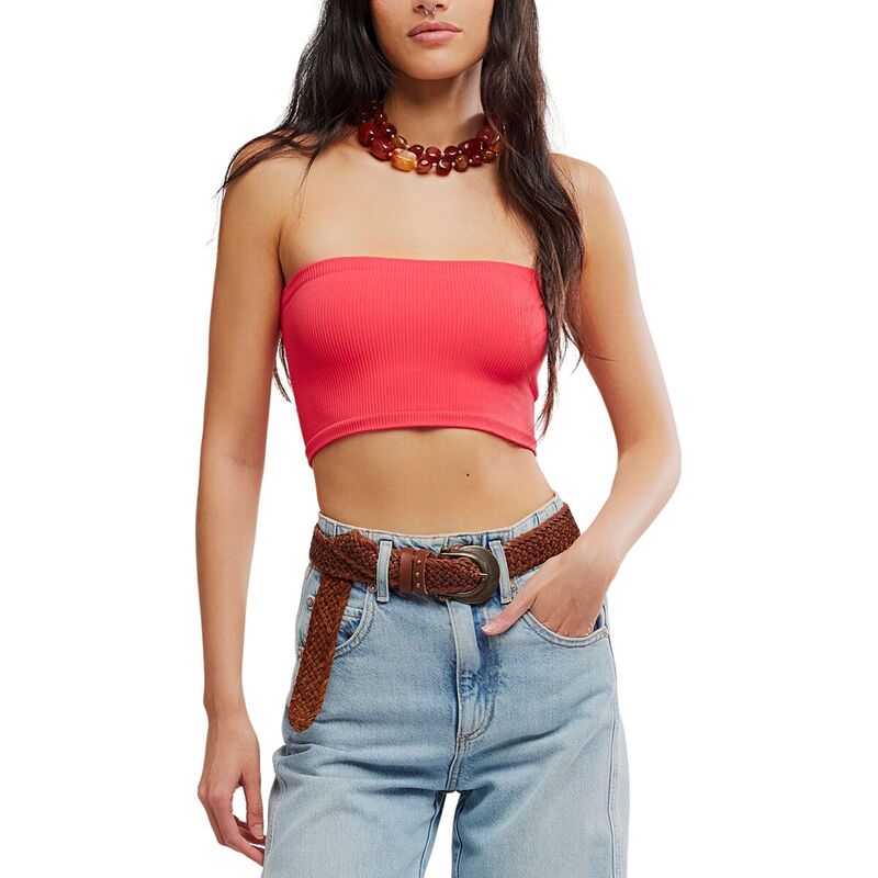 フリーピープル レディース アンダーウェア ブラジャー Free People Amelia Bandeau - Women's Tart Berry｜ReVida 店