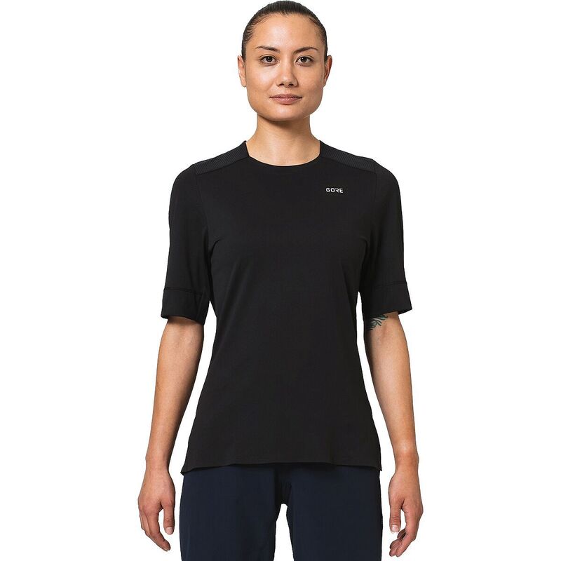 ゴアウェア レディース トップス シャツ ジャージー GOREWEAR TrailKPR Tech Jersey - Women's Black ブラック｜ReVida 店