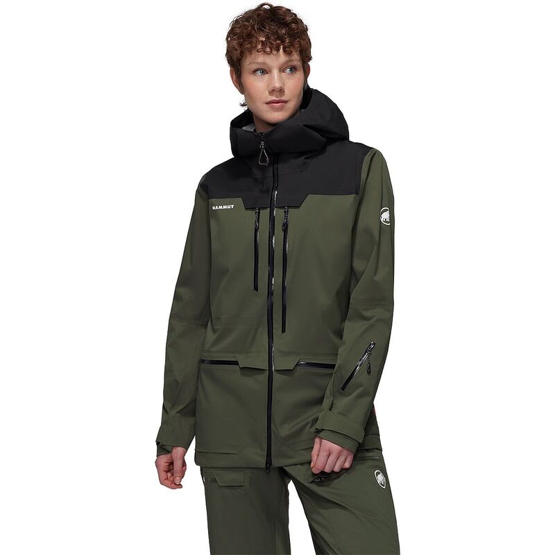 マムート レディース アウター 上衣・上衣 フーデッドジャケット Mammut Haldigrat HS Hooded Jacket - Women\u0027s Dark Marsh/Black 黒いこと