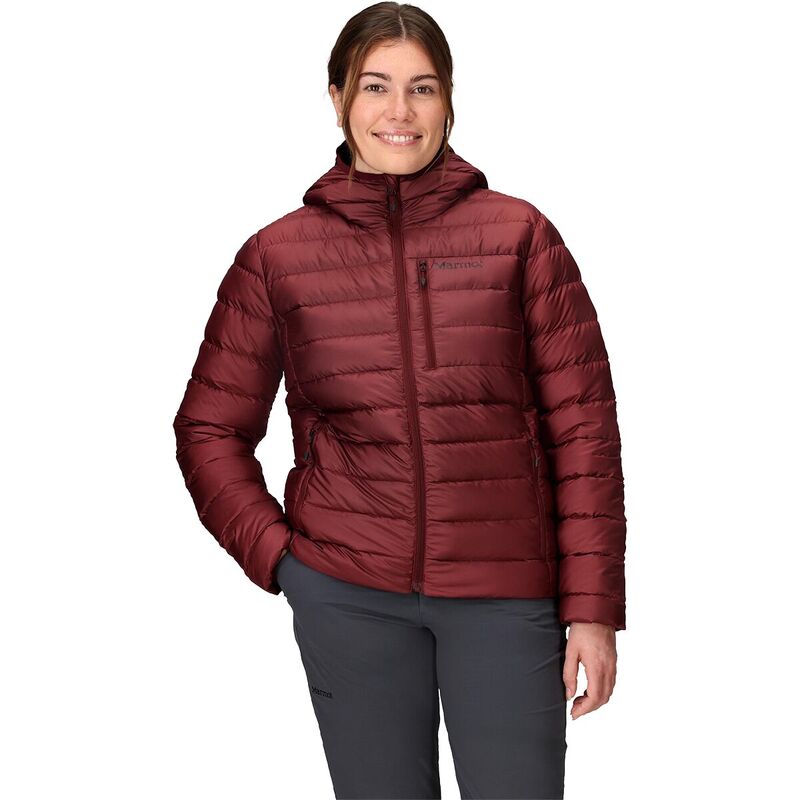 モルモット レディース アウター 上衣・上衣 落ちこむ Marmot Highlander Hoodedown Jacket - Women\u0027s Acai Berry