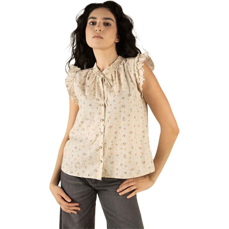 センデロプロビジョンズ レディース トップス Tシャツ ブラウス Sendero Provisions Co. The Paloma Blouse - Women's Dustbloom/Cream クリーム|ReVida 店
