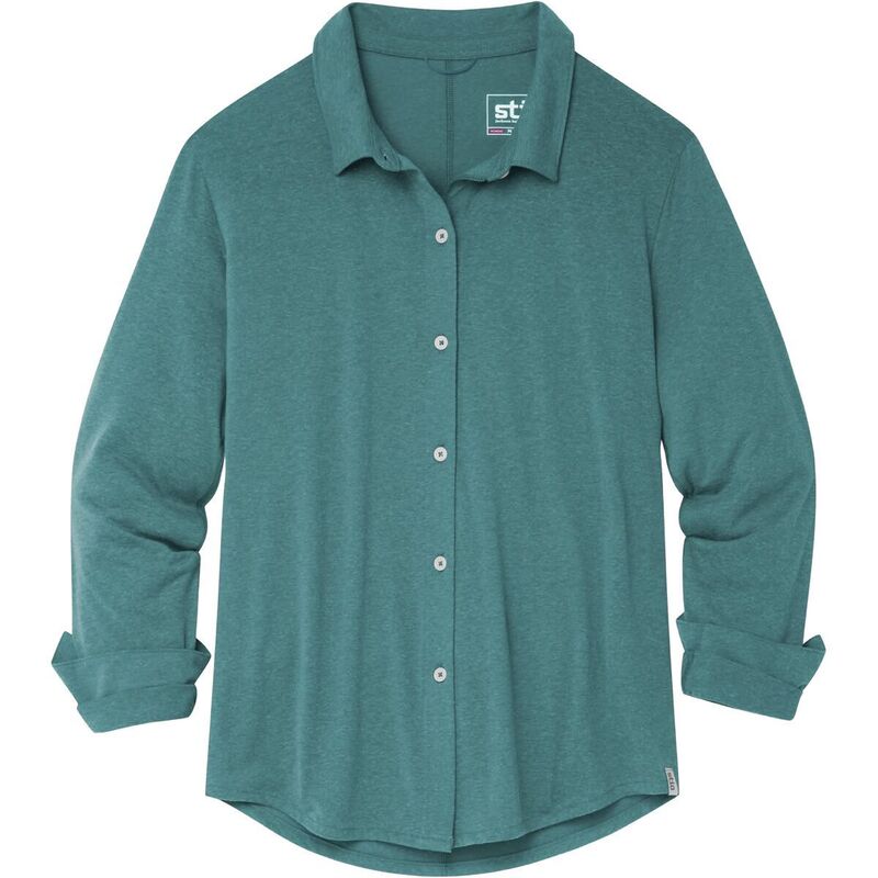 スティオ レディース トップス プルオーバー STIO Divide Button-Up Shirt - Women\u0027s Boundless Heather ギョリュウモドキ