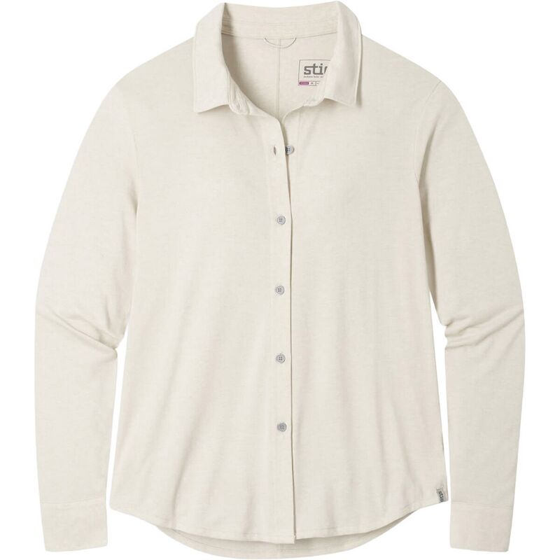 スティオ レディース トップス プルオーバー STIO Divide Button-Up Shirt - Women\u0027s Mountain Goat Heather ギョリュウモドキ