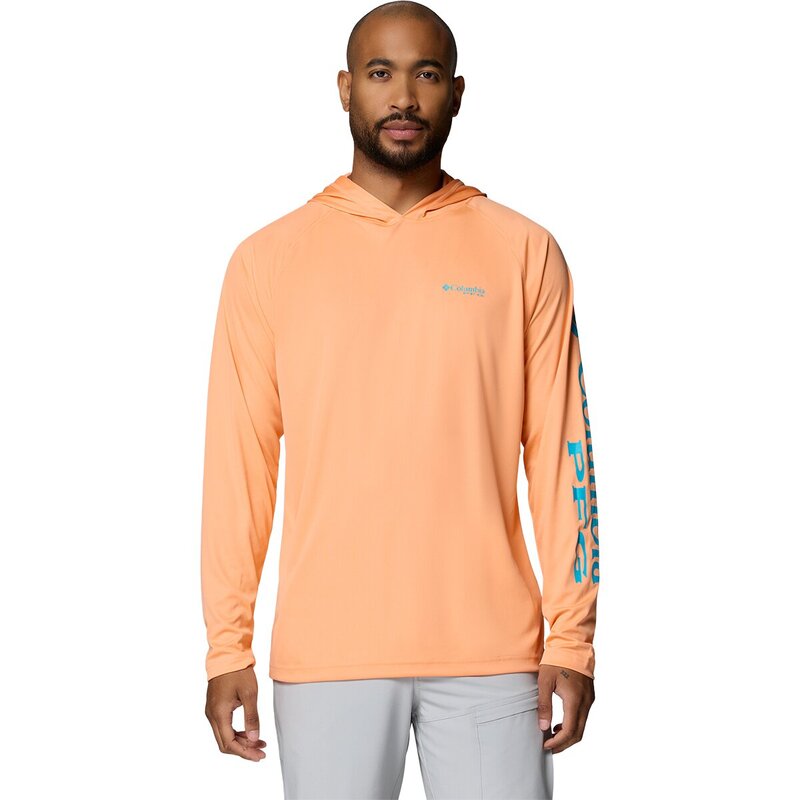 コロンビア メンズ トップス シャツ パーカー Columbia Terminal Tackle Pullover Hoodie - Men's Bright Nectar/Ocean Tealogo ティール|ReVida 店