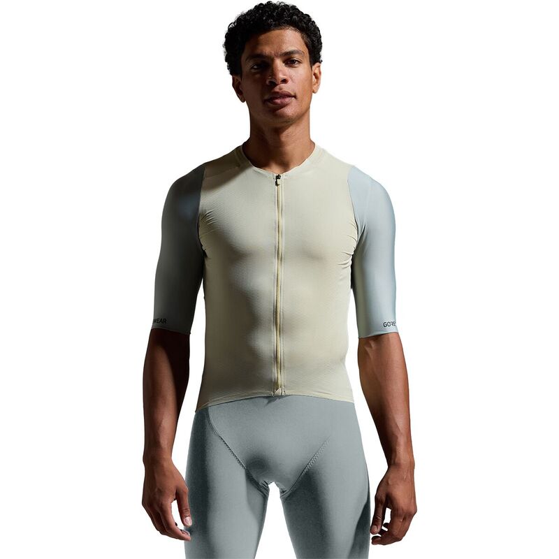 ゴアウェア メンズ トップス Tシャツ 半袖 ジャージー GOREWEAR Distance 2.0 Short-Sleeve Jersey - Men's Tech Beige/Lab Gray グレー|ReVida 店