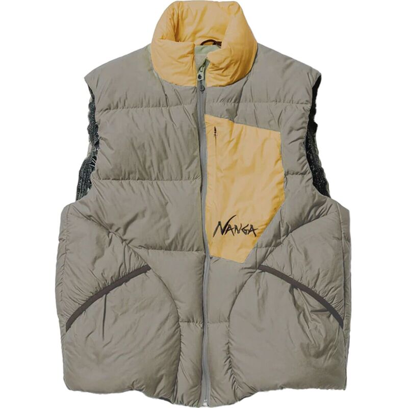 ナンガ メンズ トップス ベスト Nanga Mazeno Ridge Vest - Men's L.Khaki カーキ|ReVida 店