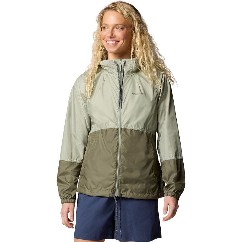 コロンビア レディース アウター ジャケット・ブルゾン Columbia Flash Forward II Windbreaker - Women'safari/Stone Green グリーン|ReVida 店