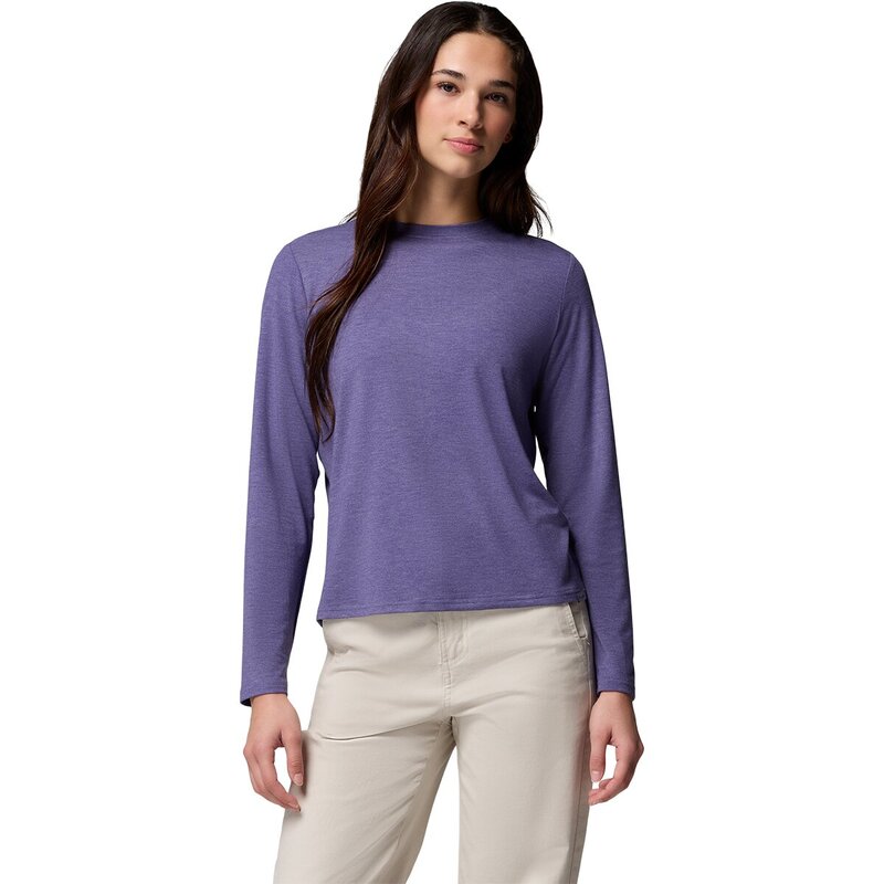コロンビア レディース トップス Tシャツ 長袖 Columbia CSC Soft Stretch Long-Sleeve T-Shirt - Women'stormwatcheather ヘザー|ReVida 店