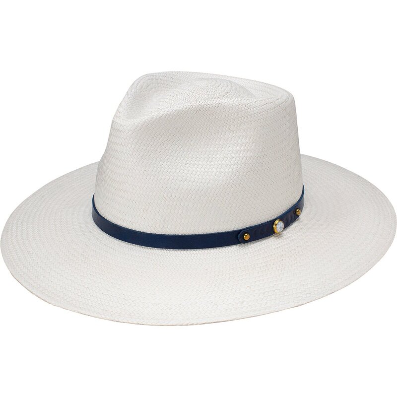 ステトソン メンズ アクセサリー 帽子 Stetsonight Sky Straw Hat Bleach|ReVida 店