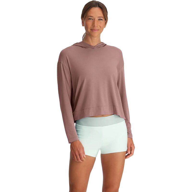 フリー フライ レディース トップス Tシャツ パーカー Free Fly Shade Crossover Hoodie - Women's Fig｜ReVida 店
