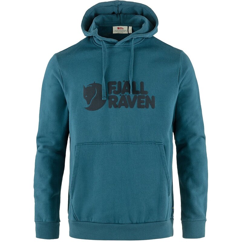 フェールラーベン メンズ アウター パーカー・スウェット ロゴ Fjallraven Logo Hoodie - Men's Deep Sea|ReVida 店