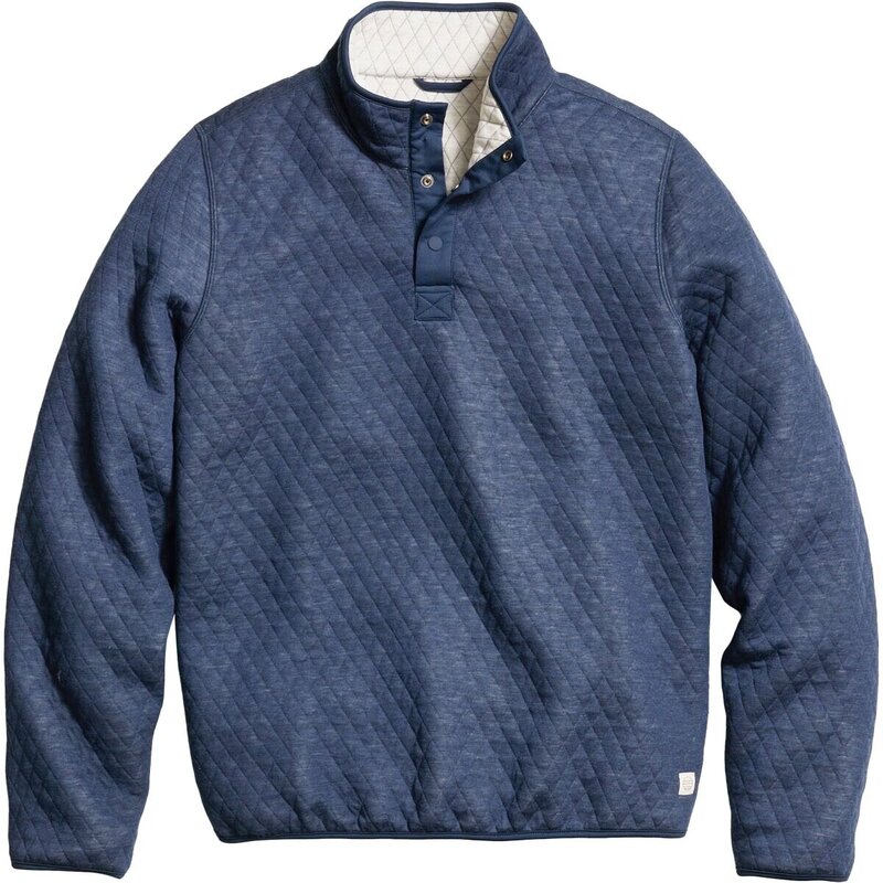 マリーン レイヤー メンズ アウター ニット・セーター Marine Layer Corbet Diamond Reversible Pullover - Men's Navy/Oat ネイビー｜ReVida 店