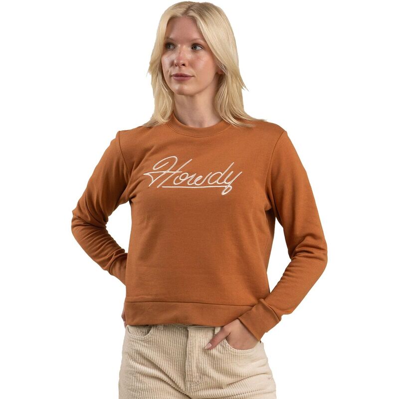 センデロプロビジョンズ レディース アウター パーカー・スウェット ドロップショルダー シャツ Sendero Provisions Co. Howdy Drop Shoulder Sweatshirt - Women's Meerkat|ReVida 店