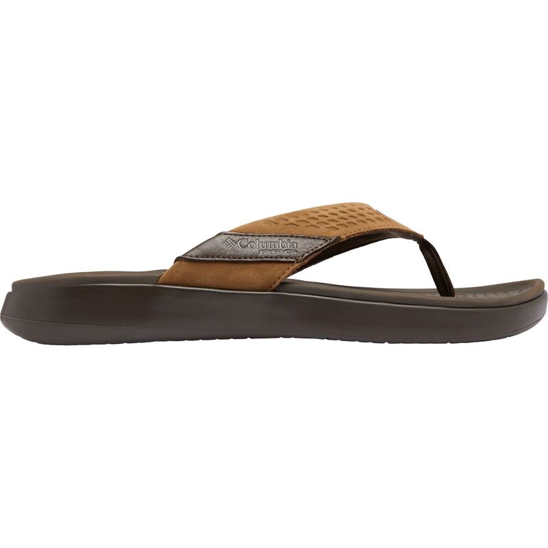 コロンビア メンズ シューズ サンダル Columbia Boatside Lea Flip Flop - Men's Tundra/Light Brown ブラウン|ReVida 店