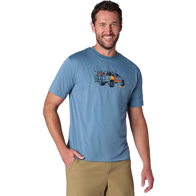フライロー メンズ トップス Tシャツ Flylow Truck T-Shirt - Men's Ocean｜ReVida 店